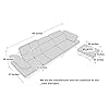 ALAB DECOR Leatherette Moden Design 4 Seater Sofa Set with Puffy | for Home Guests Office & Living Room | Luxuries Premium Stainless Steel Legs | with Moveable Headrest and Armrest | Cream. - Image 3